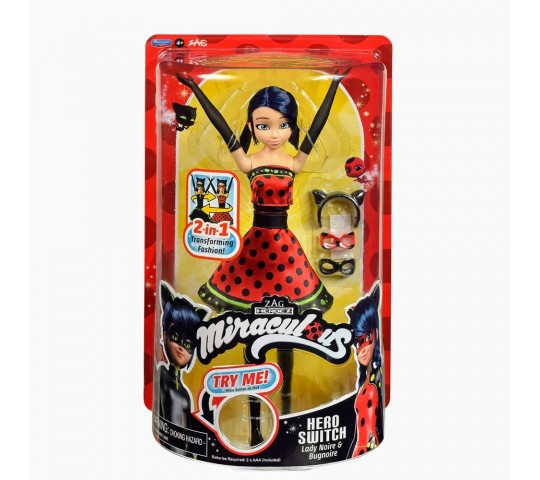 Калинката и Котарака Кукла с магическо преобразяване Фигура Калинката с магическо преобразяване MIRACULOUS