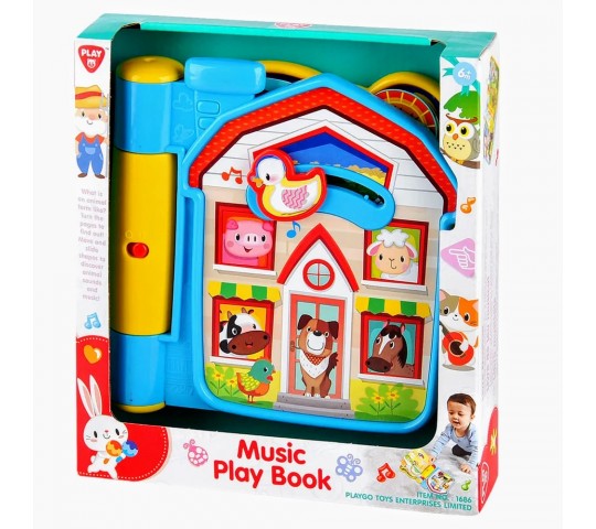 Детска Музикална книжка с животни PlayGo