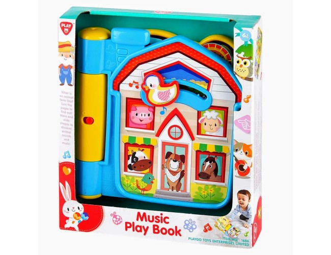 Детска Музикална книжка с животни PlayGo
