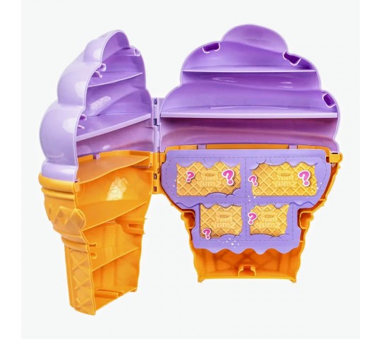 Играчка Yum Yumz сладоледена кутия за съхранение 6 плюшени любимци Кутия Yum Yumz с 6 ароматизирани плюшени любимци във сладоледена фунийка