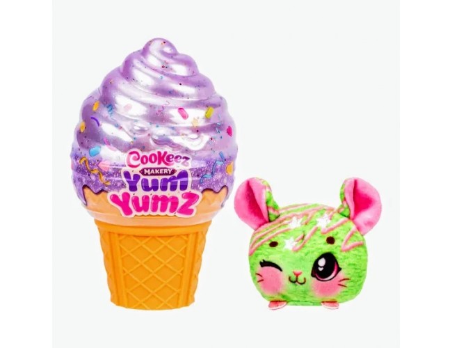 Плюшена играчка с аромат във сладоледена фунийка YUM YUMZ Играчка Yum Yumz ароматизиран плюшен любимец във сладолед