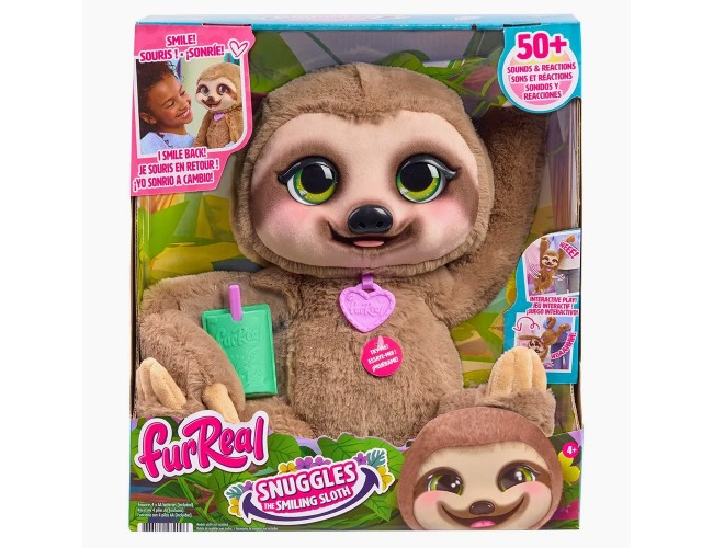 Играчка плюшен ленивец Снъгълс FurReal FurReal Снагълс – ленивец, който обича да се гушка