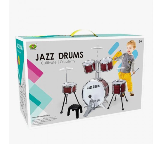 Барабани със столче Jazz Drums Детски барабани със столче Jazz Drums