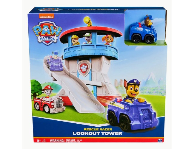 Спасителна кула с количката на Чейз PAW PATROL Спасителна кула Paw Patrol с количка и стартова рампа