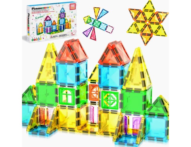 Picasso Steam магнитен конструктор Diamond 48 части – STEM играчка