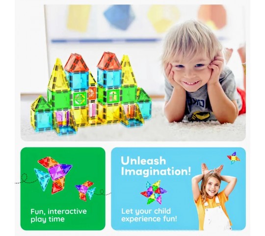 Picasso Steam магнитен конструктор Diamond 48 части – STEM играчка
