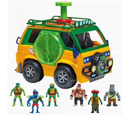 Играчка Ван на костенурките нинджа за мутация TMNT ван-станция за мутация с фигурки