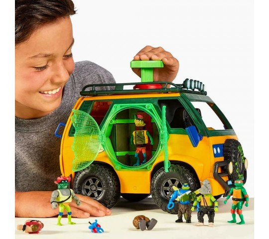 Играчка Ван на костенурките нинджа за мутация TMNT ван-станция за мутация с фигурки