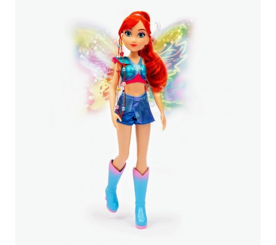 Winx кукла Fairy Light Up с блестяща рокля и светещи крила