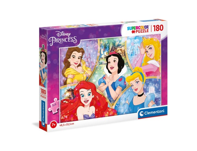 Детски пъзел Clementoni Disney Princess, 180 елемента Clementoni Пъзел Disney Princess със 180 части в кутия