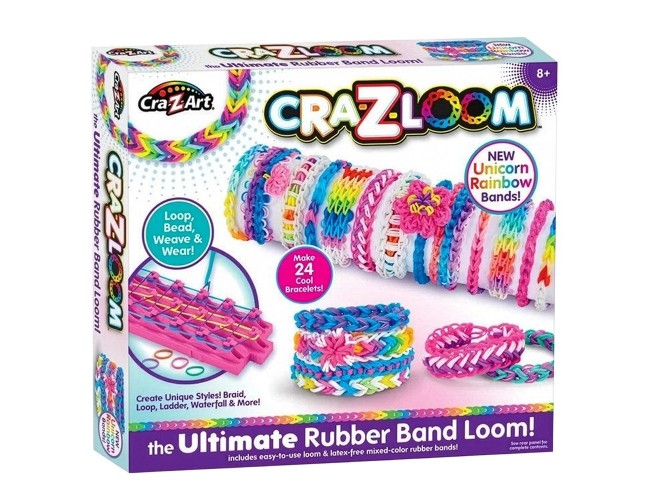 Творчески комплект CraZArt Loom за плетене на гривни Cra-Z-Art Loom комплект за направа на гривни от ластичета