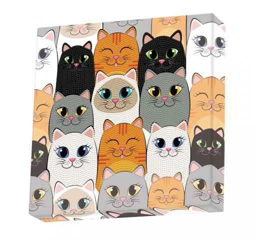 Diamond Dotz Диамантен гоблен Cat с 4090 диаманта и писалка за нанасяне