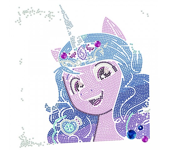 Комплект за блестяща картина Diamond Dotz Izzy Moonbow Diamond Dotz Диамантен гоблен Izzy Moonbow с 3406 диаманта и писалка