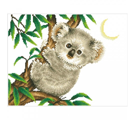 Diamond Dotz Диамантен гоблен Koala Snack с 11796 диаманта – комплект за творене