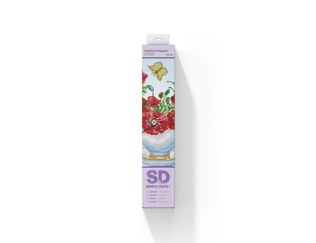 Diamond Dotz Диамантен гоблен Teatime Poppies с 5851 диаманта в комплекта