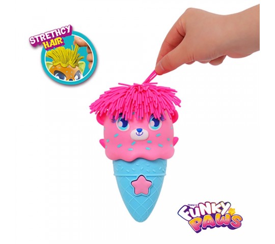 Funky Paws Изскачащо Сладурче в Конус с разтеглива силиконова коса