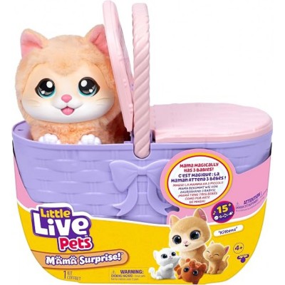 Little Live Pets Mama Surprise Интерактивна коте с 3 бебета