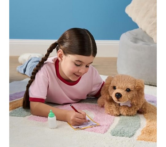 Плюшено кученце Bailey от Little Live Pets, което реагира с над 60 звука Little Live Pets My Really Real Puppy Bailey – интерактивно плюшено кученце с мигащи очи