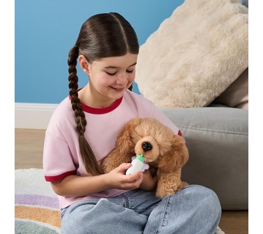 Плюшено кученце Bailey от Little Live Pets, което реагира с над 60 звука Little Live Pets My Really Real Puppy Bailey – интерактивно плюшено кученце с мигащи очи