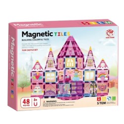 Magnetic Tiles Магнитен конструктор Замък 48 части