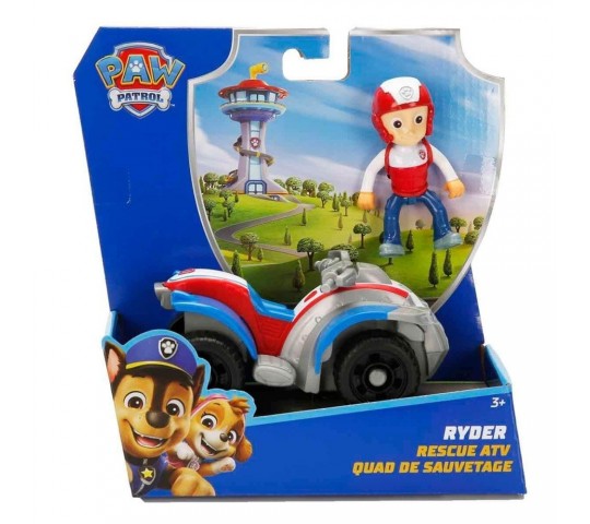 Играчка автомобил Paw Patrol с героя кученце Paw Patrol кола с фигурка на кученце