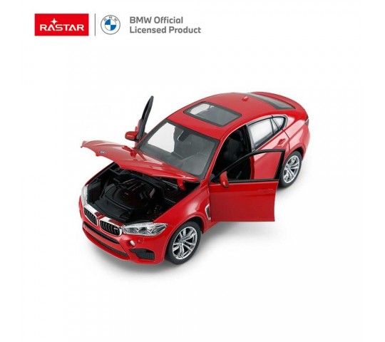 Rastar Die cast Джип BMW X6M 1:24 с отворени врати и капак