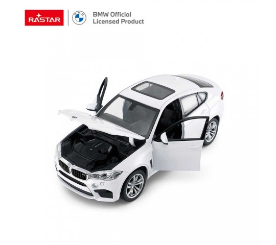 Rastar Die cast Джип BMW X6M 1:24 с отворени врати и капак