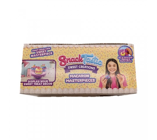 Комплект Snack Tastic за украса на макарони с еднорози Snack Tastic Декоративни Вкусотии Макарони – творчески комплект за декорация