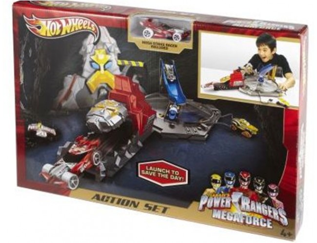 Hot Wheels писта Power Rangers с количка | Играчки Nevakids.bg